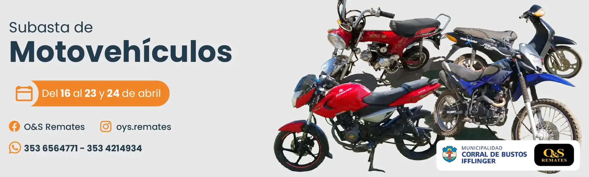 Motovehículos-OySRemates-Corral de Bustos