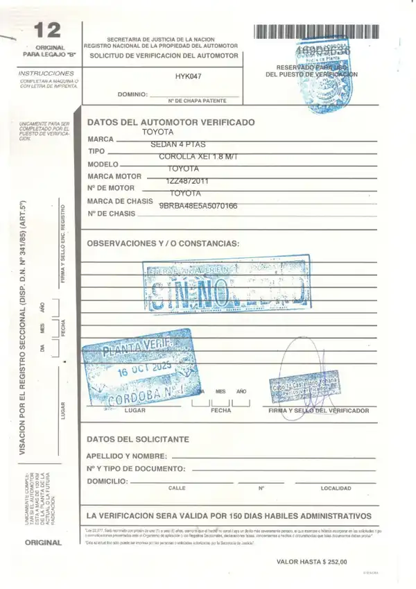 Foto de TOYOTA COROLLA 2009 C/ GNC