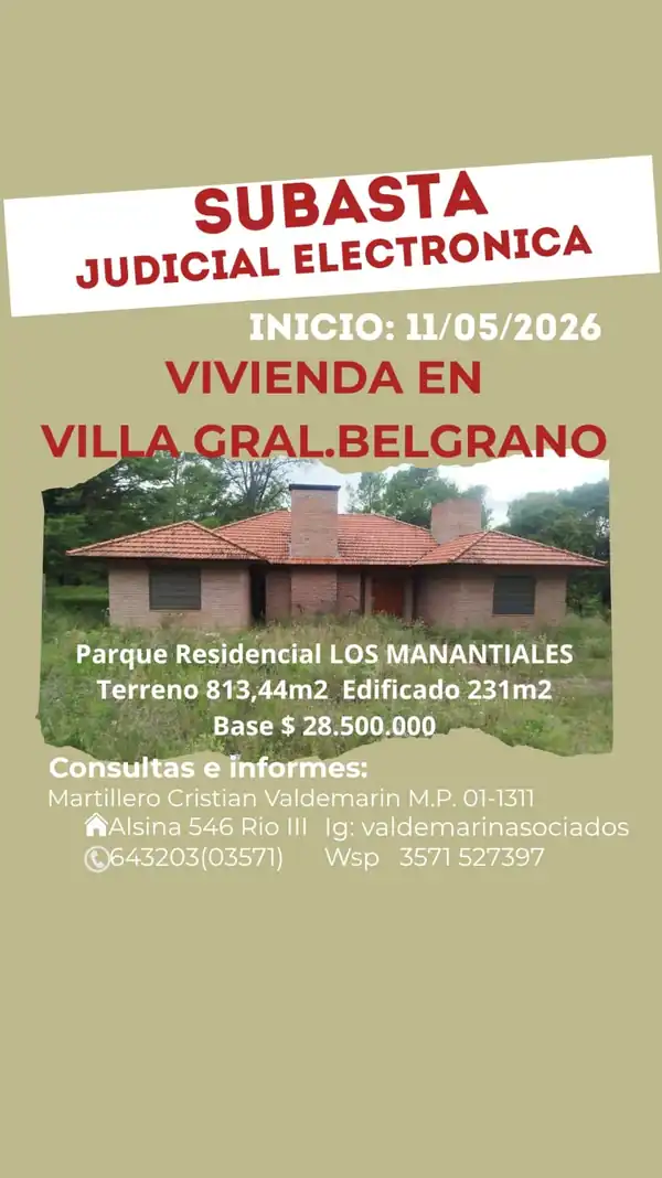 Foto de VIVIENDA ubicada en VILLA GENERAL BELGRANO CBA