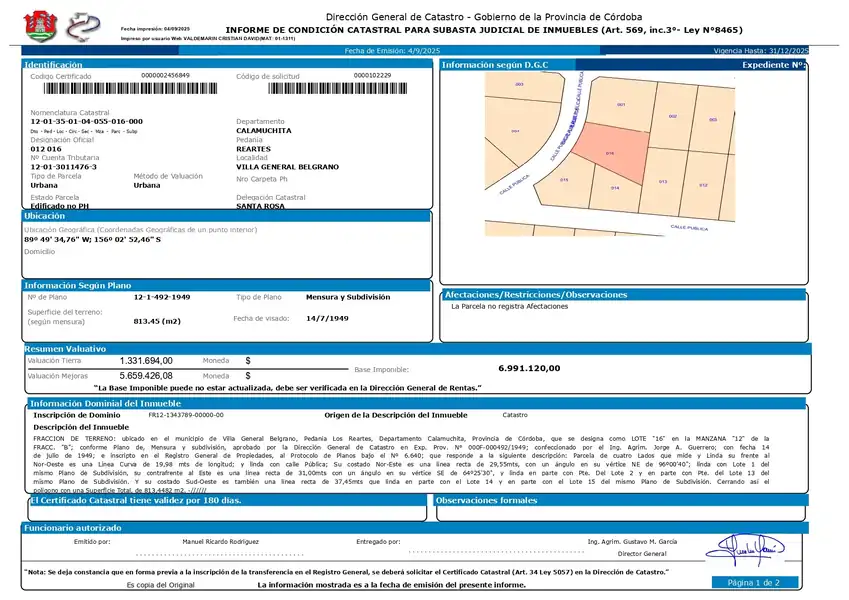 Foto de VIVIENDA ubicada en VILLA GENERAL BELGRANO CBA
